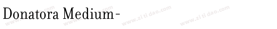 Donatora Medium字体转换